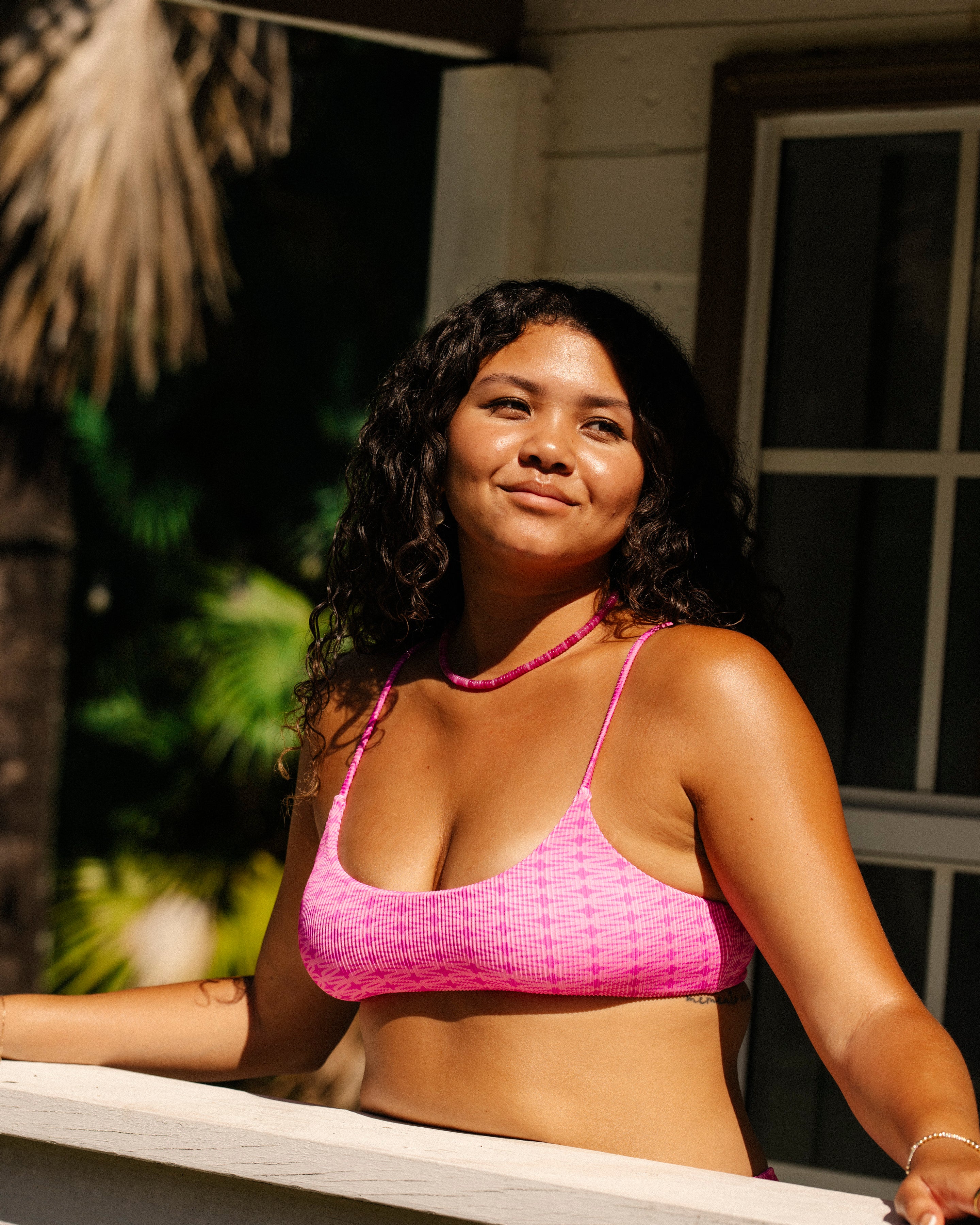 Trellis Ribbed Bralette Set