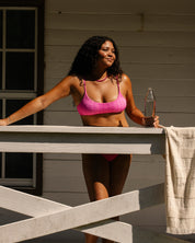 Trellis Ribbed Bralette Set