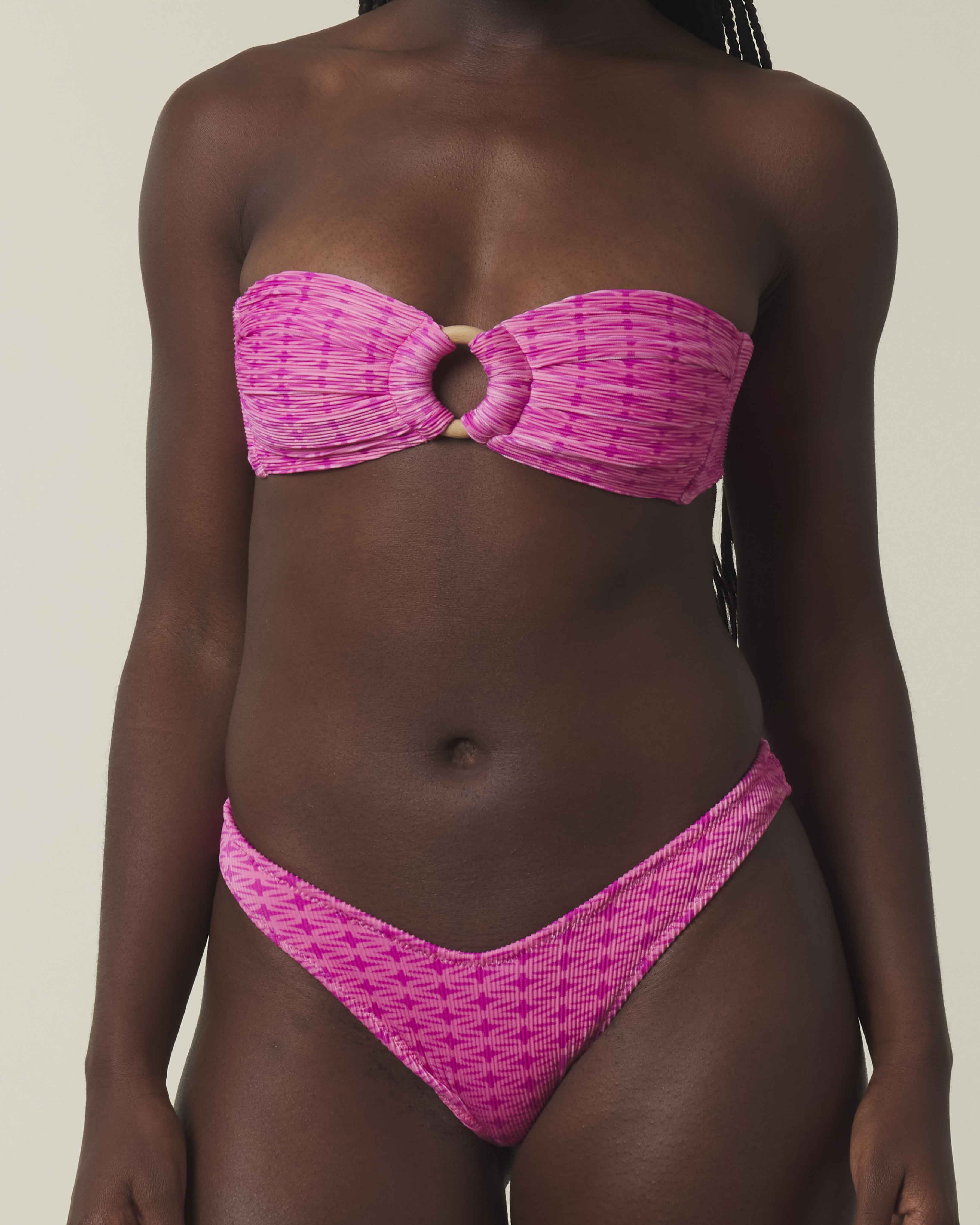 Trellis Ribbed | Bandeau Top