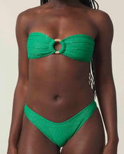 Emerald Shimmer Bandeau Set