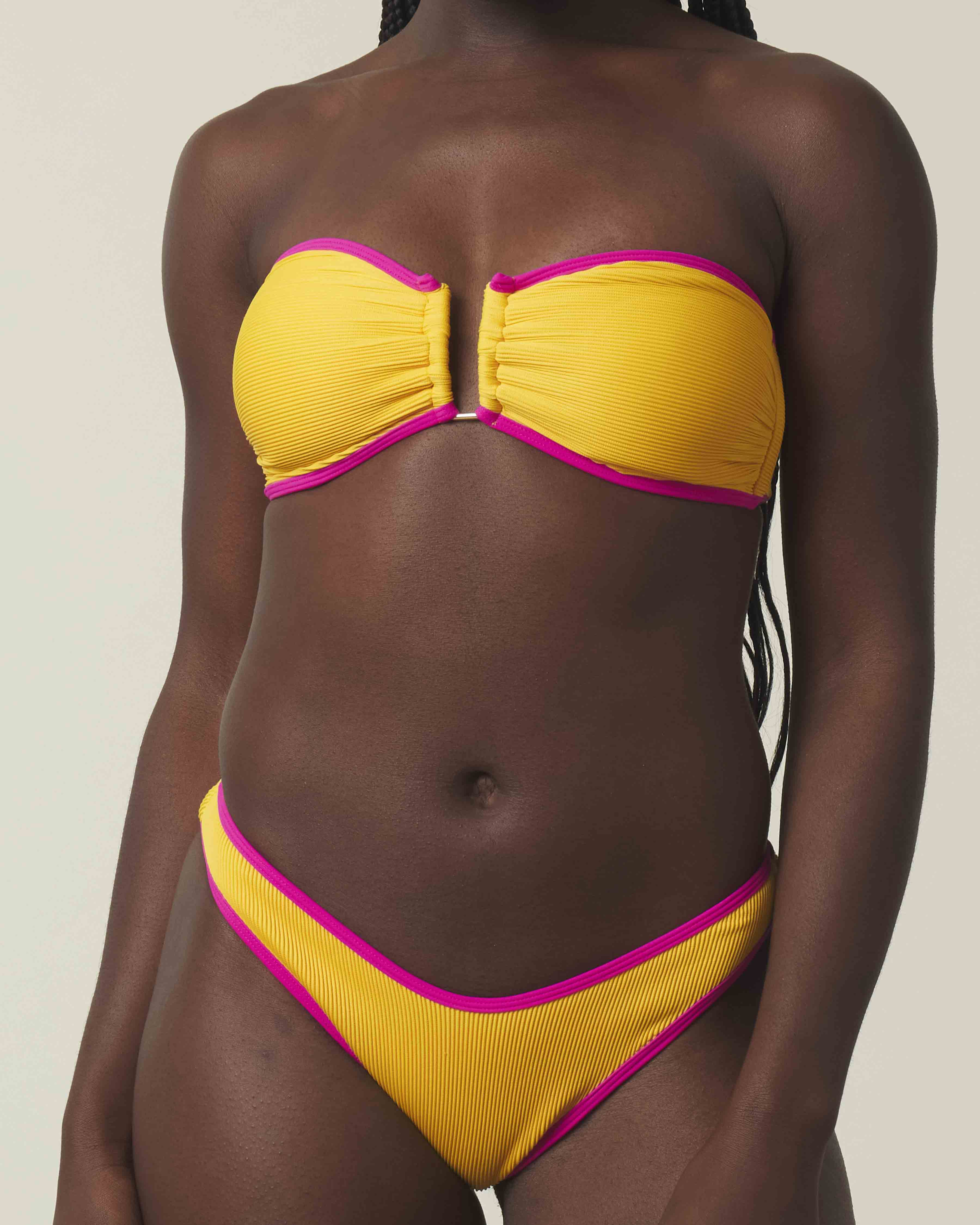 Mimosa Ribbed U Bandeau Set