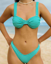 Sangria Ribbed Ruched Underwire Set