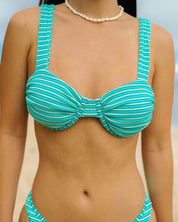 Sangria Ribbed Ruched Underwire | Top