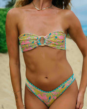 Sangria Ribbed Bandeau Set
