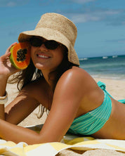Sangria Ribbed Bandeau Set