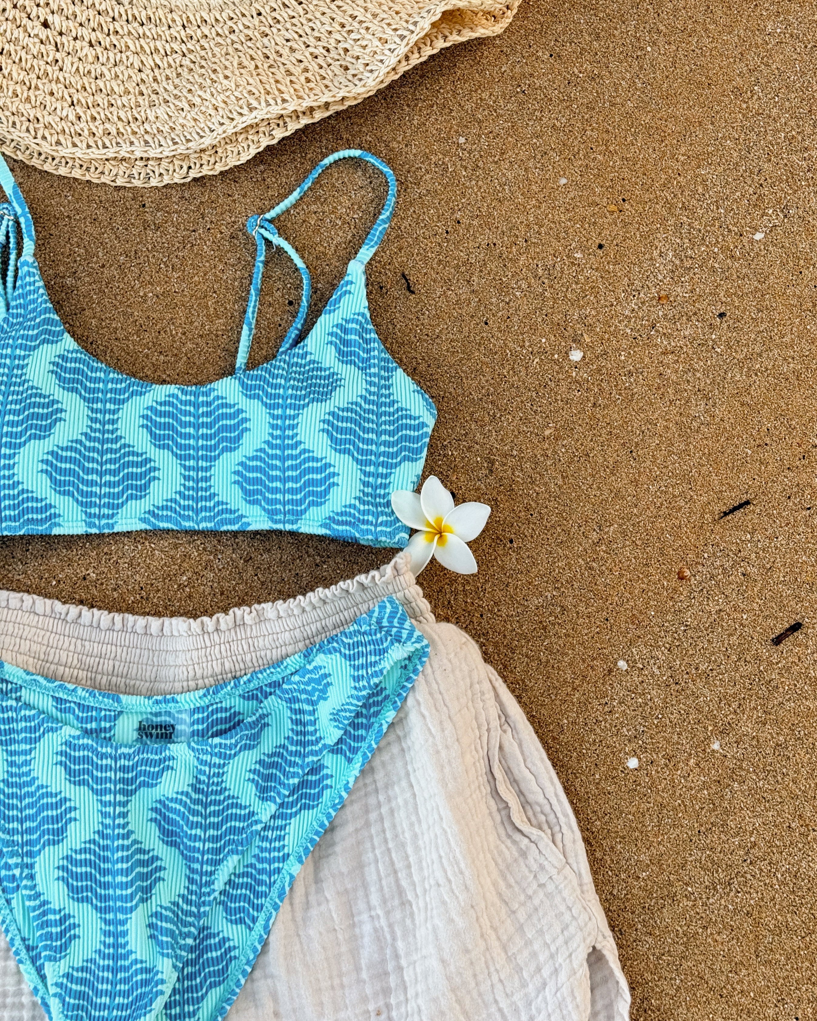 Jungle Ribbed Bralette Set