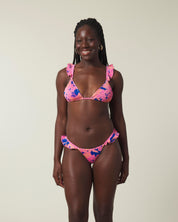 Fleur Ribbed | Ruffle Triangle Top