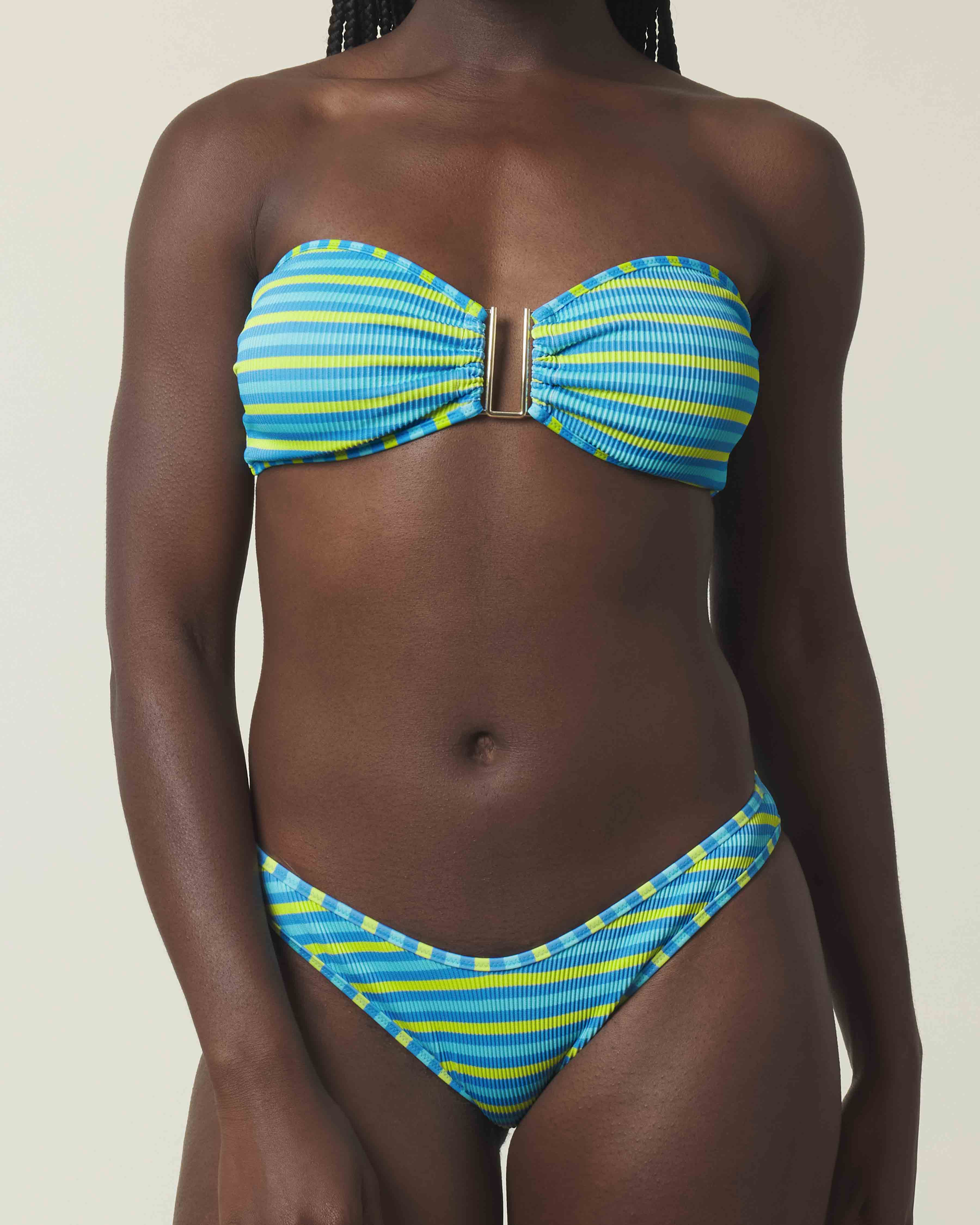 Playa Ribbed U Bandeau | Top