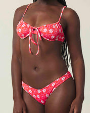 Flora Ribbed String Underwire Set