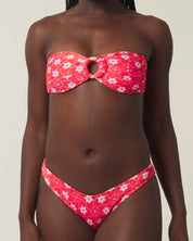 Flora Ribbed Bandeau Set