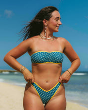 Lacy Cinched Bandeau | Top