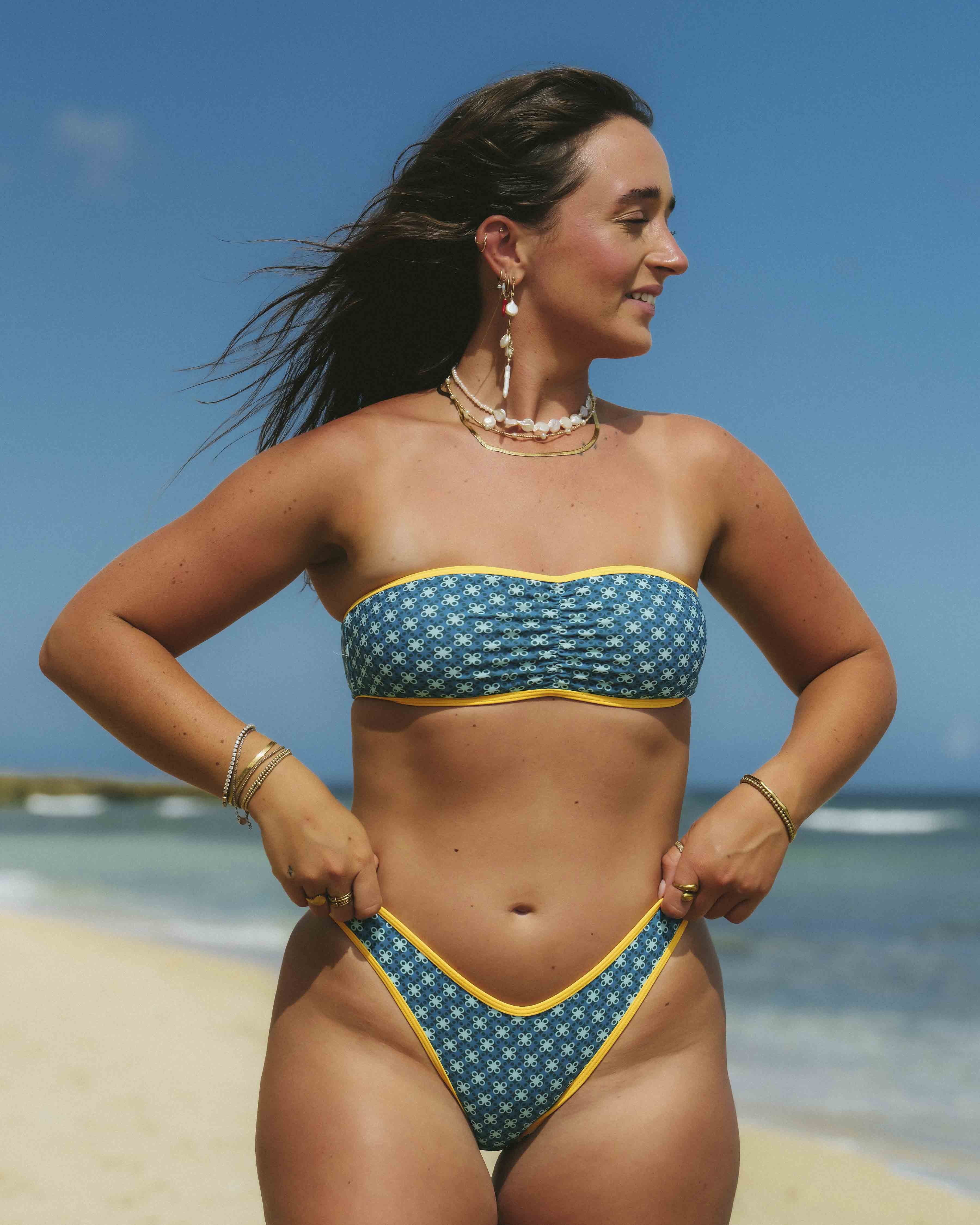 Lacy Cinched Bandeau | Top