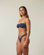 Marine Ribbed | U Bandeau Top