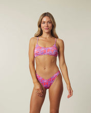 Palm Pop Ribbed Bralette Set
