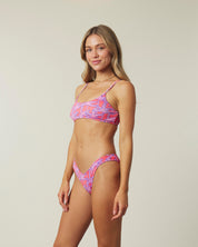 Palm Pop Ribbed Bralette Set