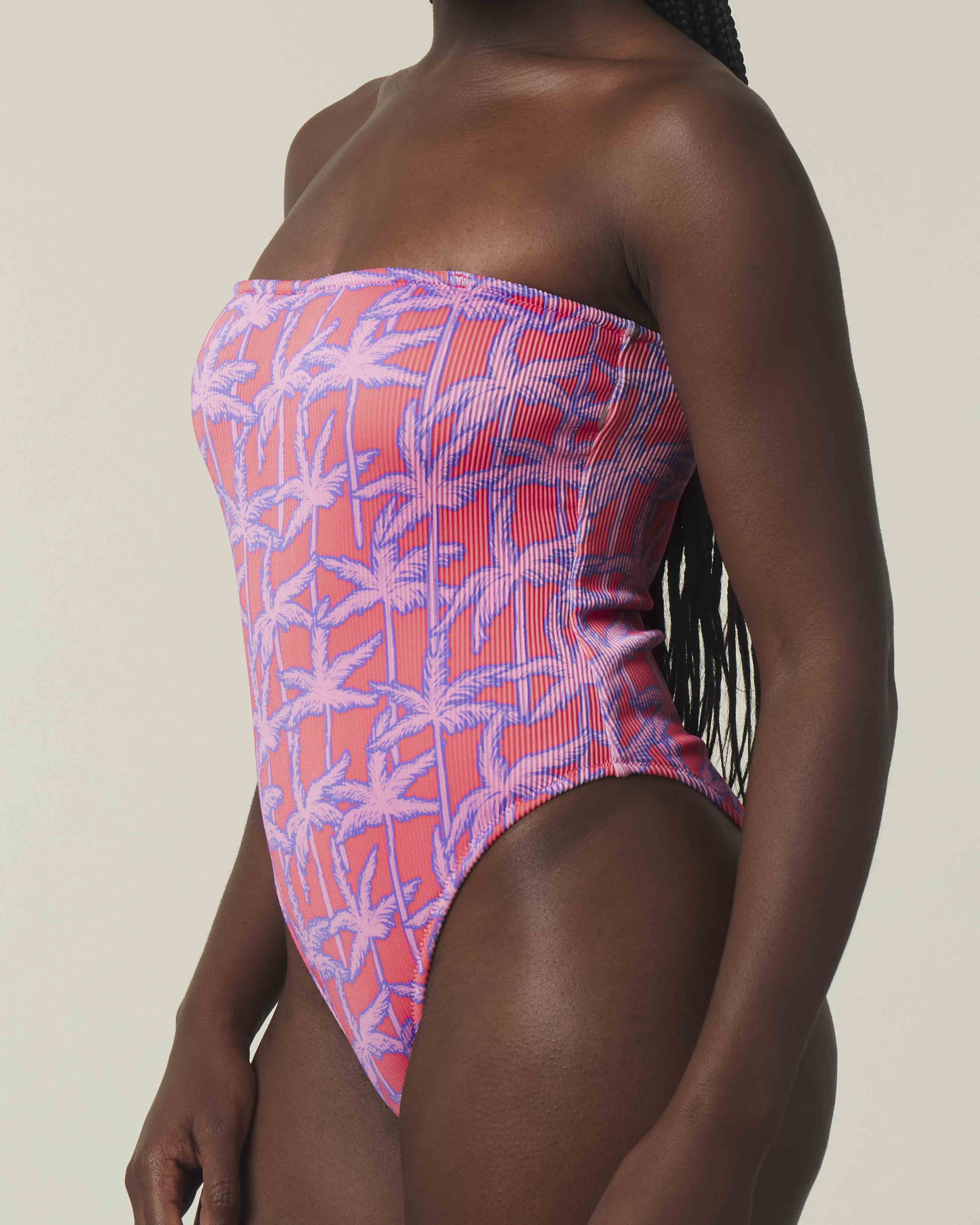 Palm Pop Ribbed | Classic One Piece