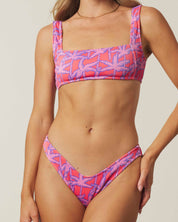 Palm Pop Ribbed Squareneck Set