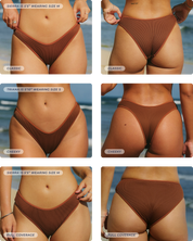 Umber Ribbed Squareneck Set