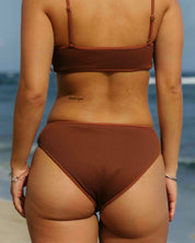Umber Ribbed | Full Coverage Bottoms